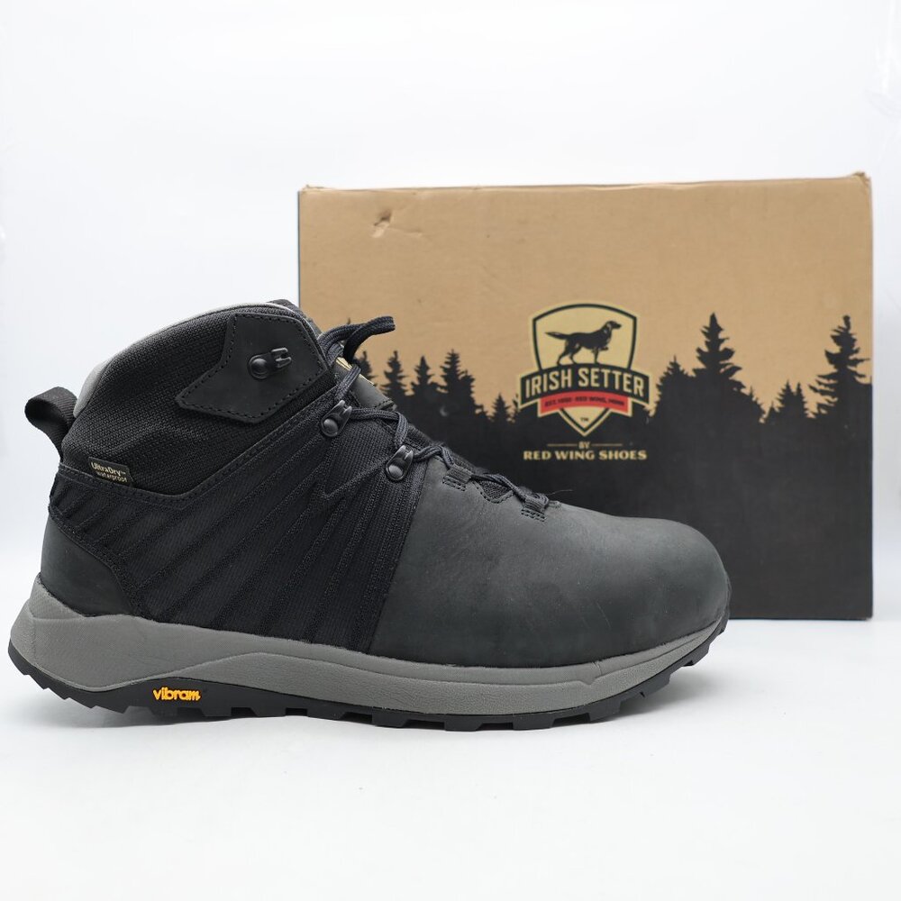 Irish Setter Cascade 5 Inch Men's 13 2E Waterproof Black Leather Safety Boot